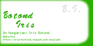 botond iris business card